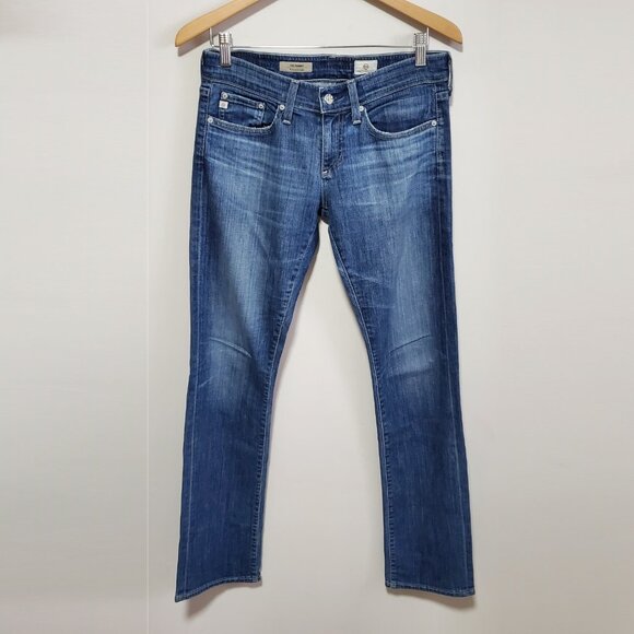 AG ADRIANO GOLDSCHMIED Tomboy Relaxed Straight Leg Jeans Low Rise Women 26 x 33" - Picture 1 of 14